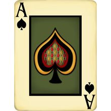 Ace Playing Card Mural Wallpaper