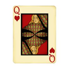 Queen Playing Card Wall Mural