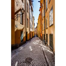 Narrow Street in Old Town Stockholm Wall Mural