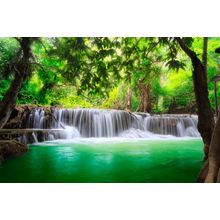 Mystical Thailand Waterfall Mural Wallpaper