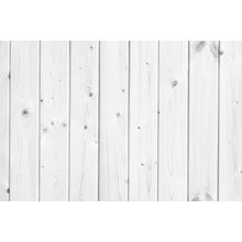 White Wooden Pine Planks Wall Mural