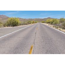 Road Through The Desert West Of Tucson, Arizona Wallpaper Mural