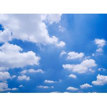 Cloudscape in Bright Blue Sky Wall Mural