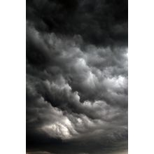 Black Storm Clouds Wall Mural