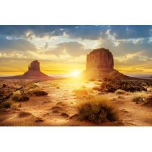 Sunset At The Sisters Wall Mural