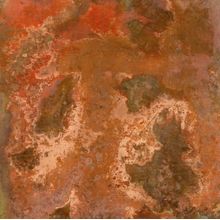 Aging Copper Plate Wall Mural