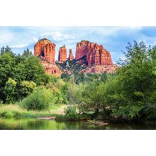Famous View Of Cathedral Rock Mural Wallpaper