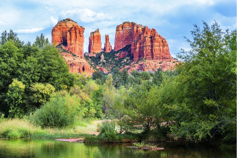 Famous View Of Cathedral Rock Wall Mural - Murals Your Way