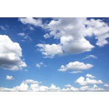 Clouds And Clear Blue Sky Wall Mural