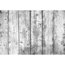 Close Up Of Gray Wooden Fence Wall Mural