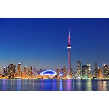 Toronto Skyline Sunset Wall Mural