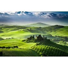 Beautiful Sunrise In The Valley Of San Quirico d Orcia Mural Wallpaper