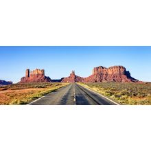 Monument Valley Drive Panoramic Wall Mural