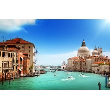 Grand Canal And Basilica Santa Maria Della Salute, Venice, Italy Wall Mural