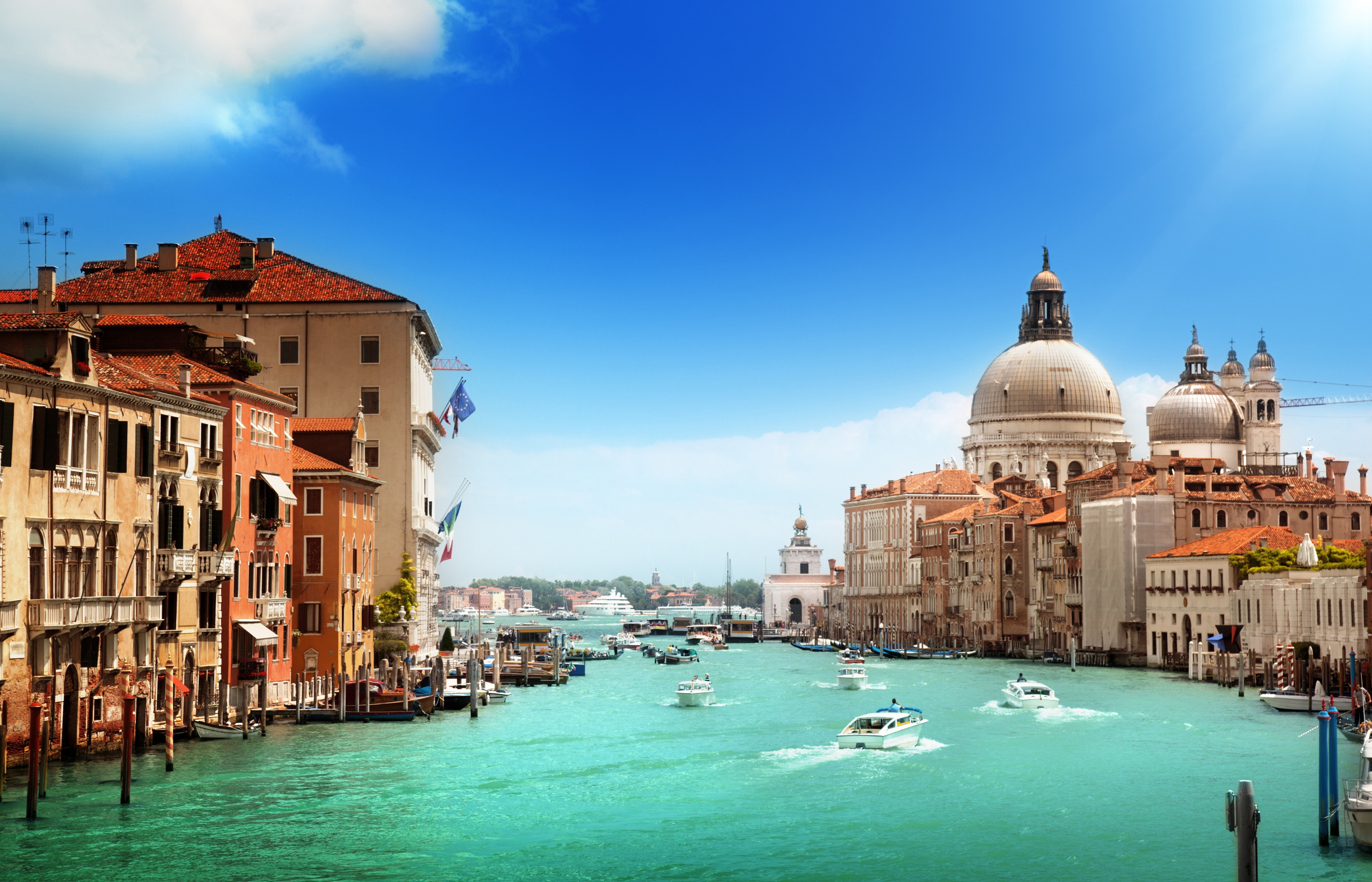 The Grand Canal and Basilica Santa Maria della Salute, Venice, Italy Mural  - Murals Your Way