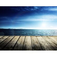 Dock And Sea Wall Mural