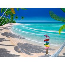 Signs Of Paradise Wall Mural