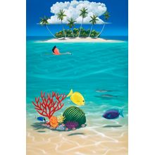 Paradise Above And Below Wall Mural