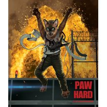 Paw Hard Wall Mural