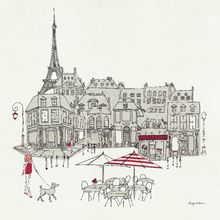 Paris Street Cafe Wall Mural