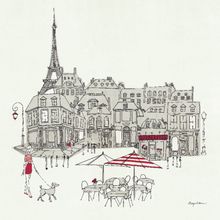 Paris Street Cafe Mural Wallpaper