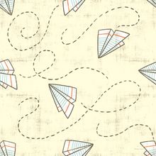 Paper Planes Pattern Wallpaper