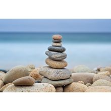 Stonewall Beach Cairn Wall Mural