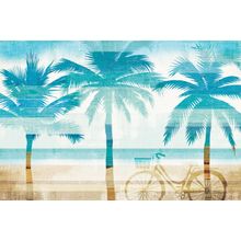 Beachscape Palms Wallpaper Mural
