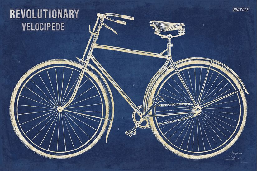 Blueprint-Bicycle-Mural-Wallpaper