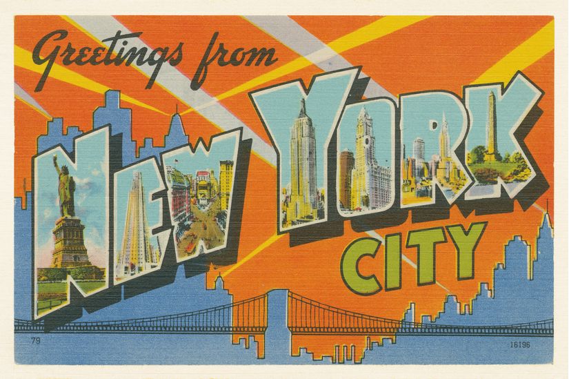 Build Your Own New York Postcard Paper Model Kits 