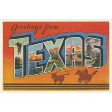 Greetings From Texas Wallpaper Mural
