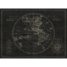 Mappemonde Etching Wall Mural
