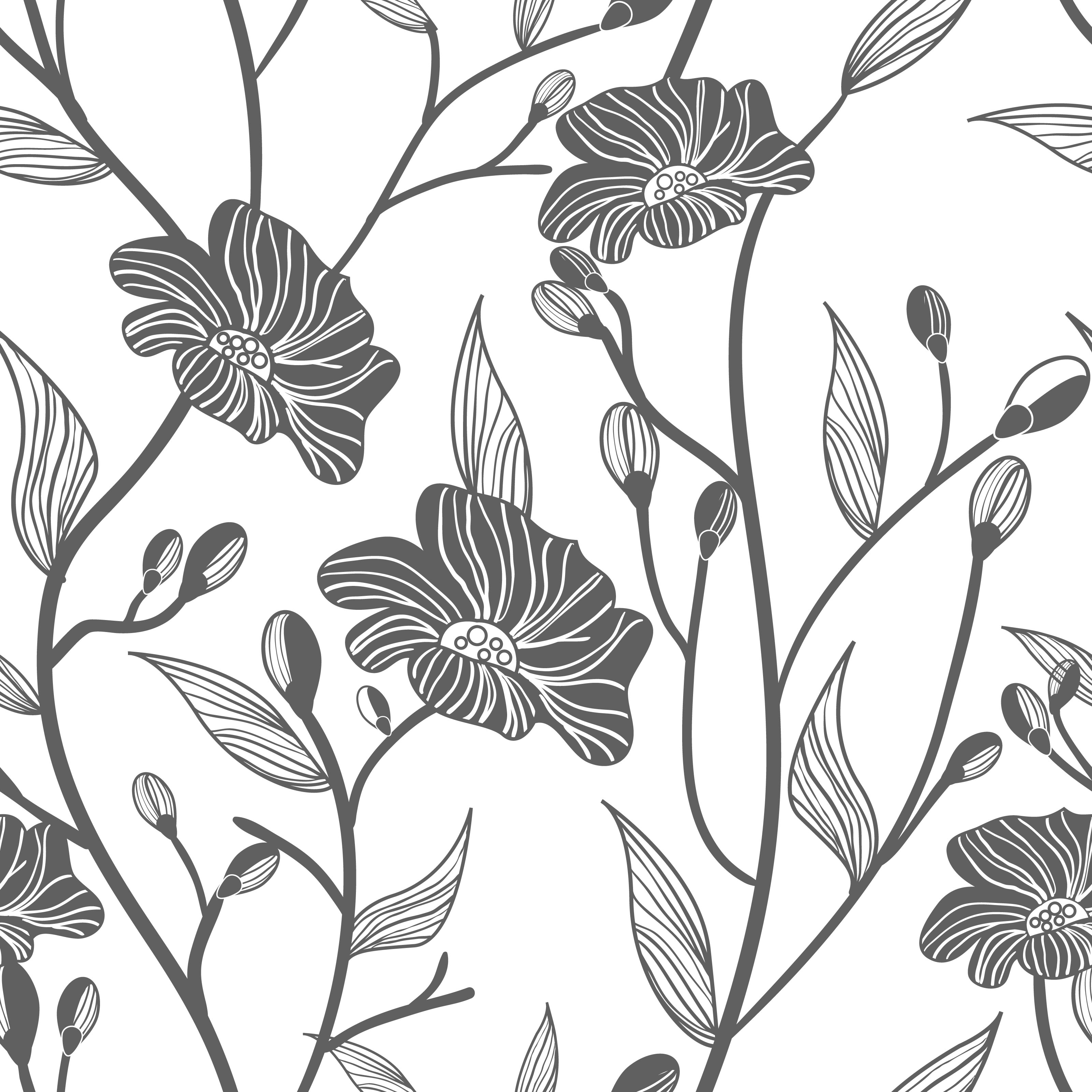 Buds and Blooms Pattern Mural Murals Your Way