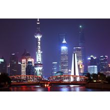 Shanghai City, Outside The White Bridge Wall Mural
