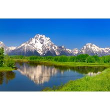 Oxbow Bend At Grand Teton National Park Wall Mural