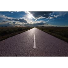 Drive Into The Sunset Wall Mural