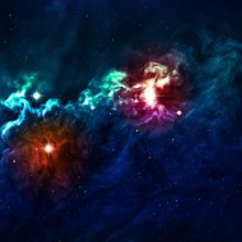 Beautiful Space Background Wall Mural