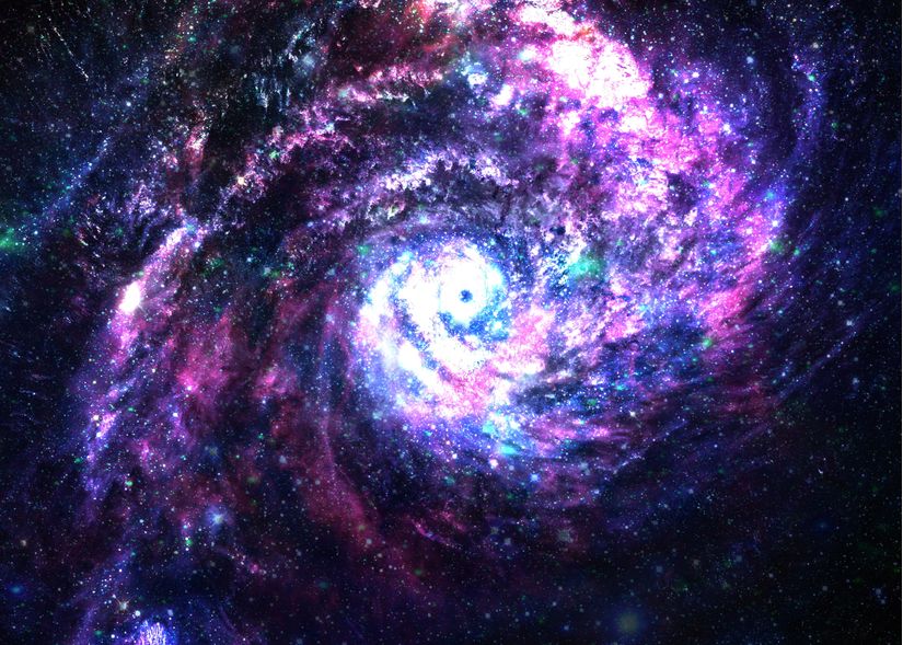 Incredible Deep Space Spiral Wall Mural Murals Your Way