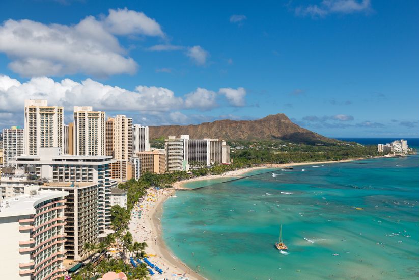 Scenic View Of Honolulu City And Waikiki Beach Hawaii Mural Murals Your Way