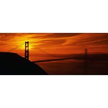 Golden Gate Bridge at Sunrise Wallpaper Mural