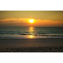 Waves At The Beach In The Evening Wall Mural