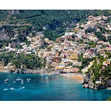 View Of The Town Of Positano Wall Mural