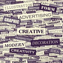 Creative Wordcloud Wall Mural