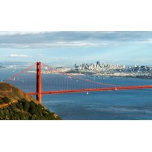 Famous Golden Gate Bridge Mural Wallpaper