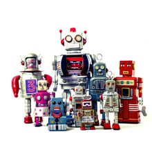 Robot Team Wall Mural