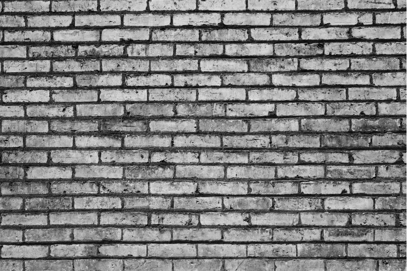 bricks black and white