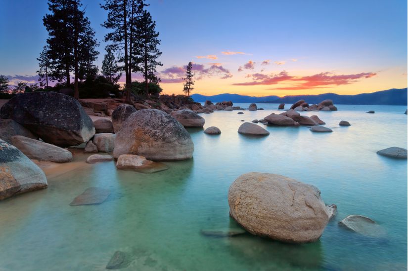 Lake Tahoe After Sunset Wall Mural - Murals Your Way