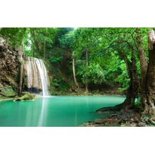 Blue Lagoon Waterfall Wall Mural