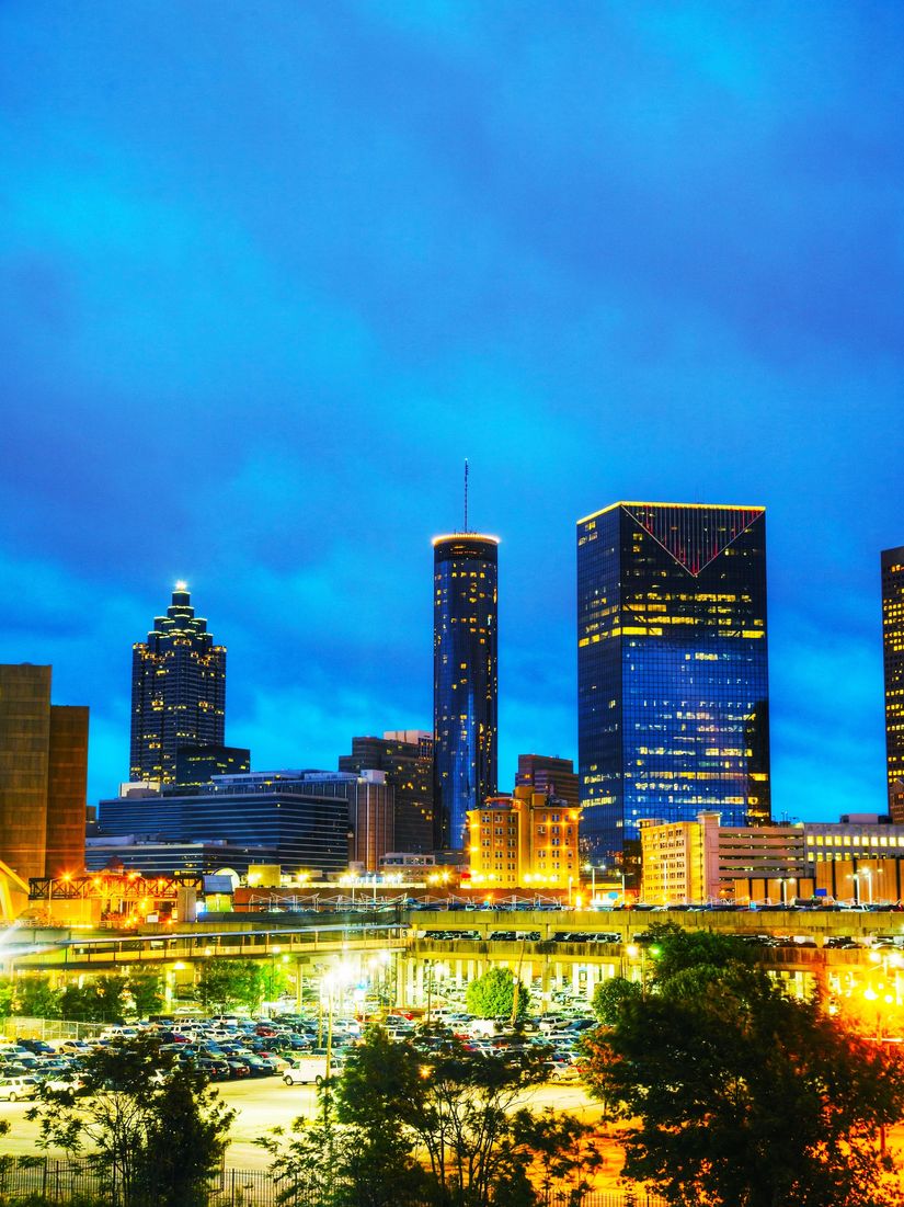 Downtown-Atlanta-Georgia-At-Night-Wallpaper-Mural