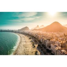 Copacabana Beach At Rio Wall Mural